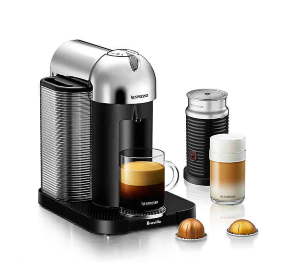 Nespresso® by Breville® VertuoLine Coffee and Espresso Maker Bundle with Aeroccino Frother