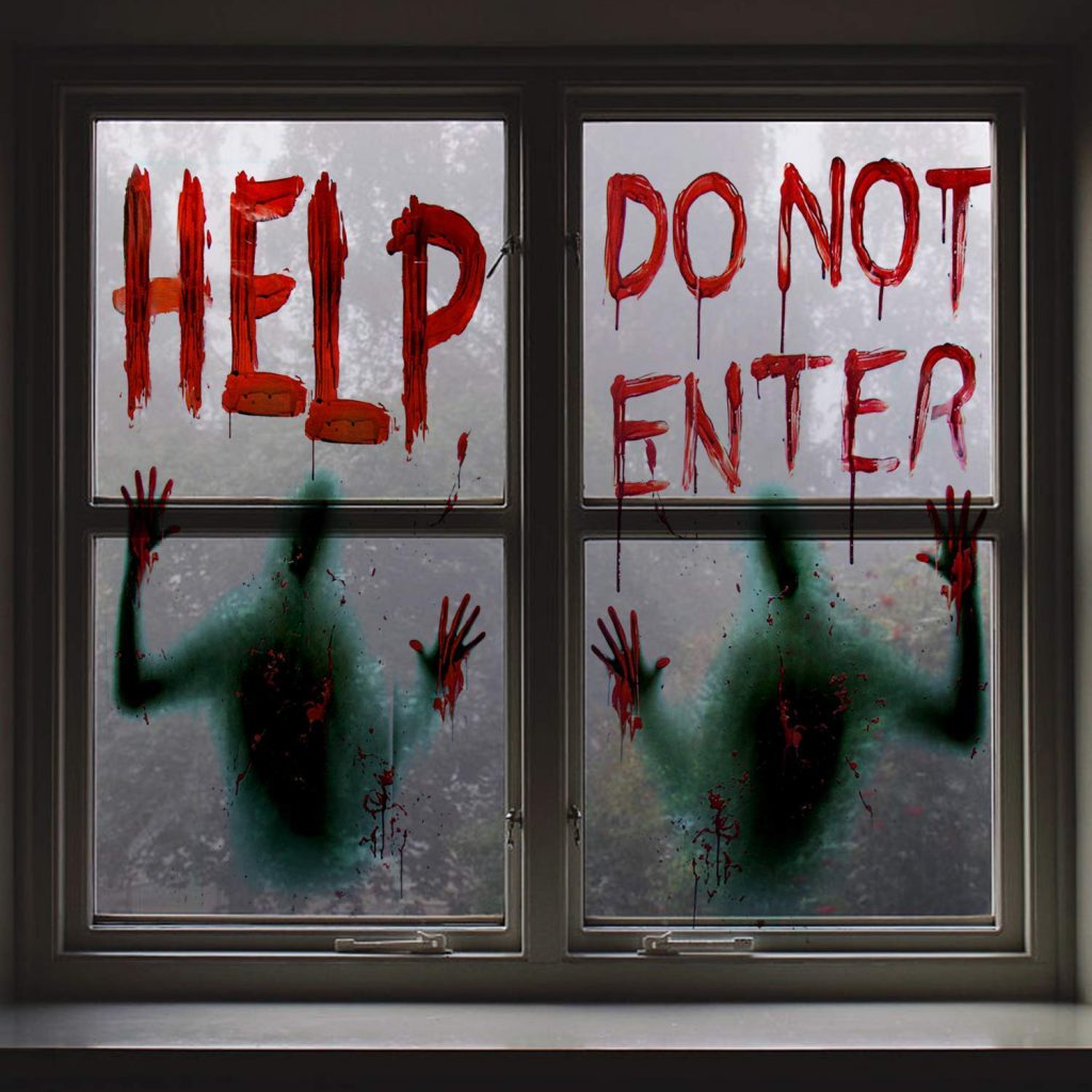 amazon halloween items scary window posters