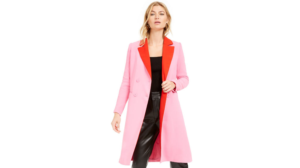 Macy's Sale: Bar III Becca Tilley x Double Breasted Duster Jacket