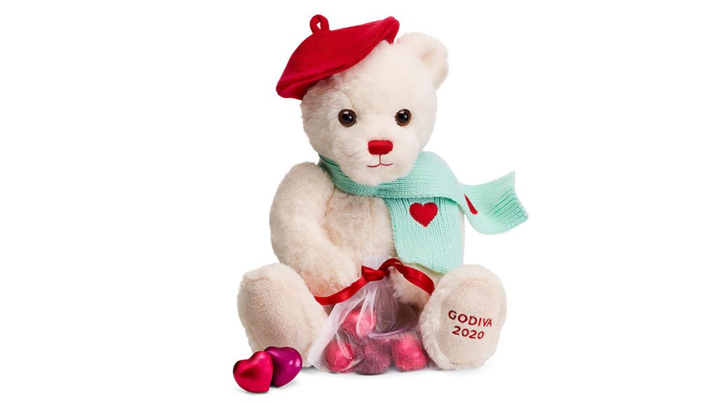 Macy's Valentine's Day Gifts Under $50 + UP TO 16% Macy's Cash BackGodiva Valentine's Day Plush Bear with Foil Hearts 